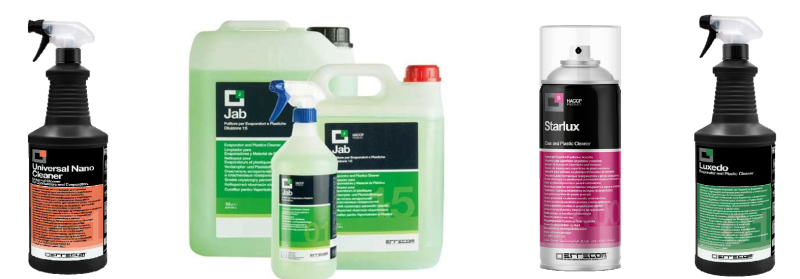 Soluții italiene de curățare pentru aparate de aer condiționat, evaporatoare, condensatoare, unități de condensare, automobile, centre HACCP