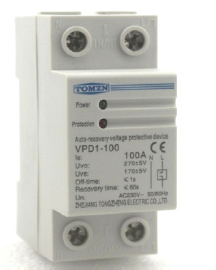 Relee de tensiune seria VPD1-100 pentru protecția sistemelor monofazate, pentru montare pe șină DIN