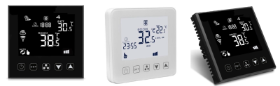 Termostate electronice programabile multifuncționale pentru ventiloconvectoare - HY603AC WI-Fi Negru
